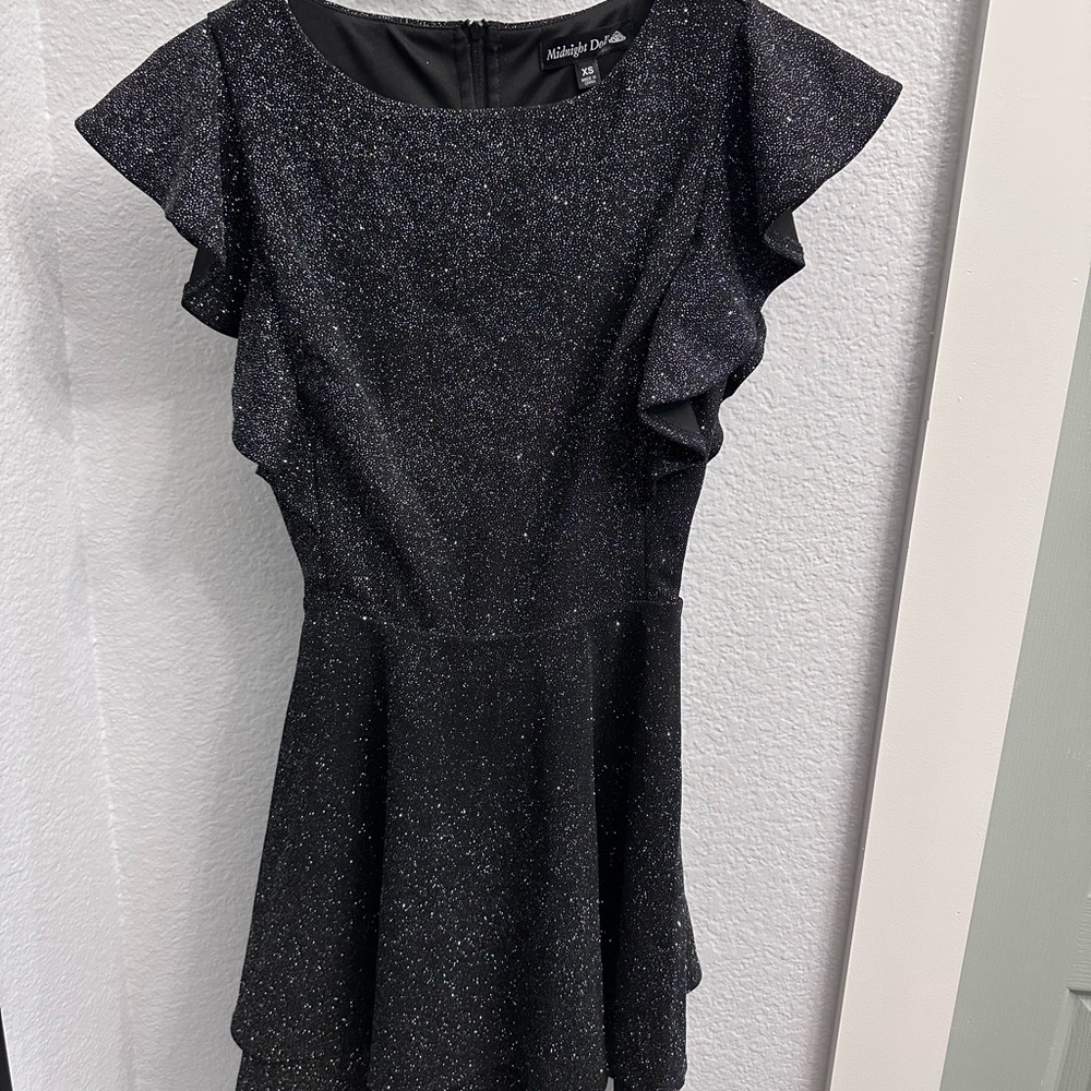 Black Glitter Dress